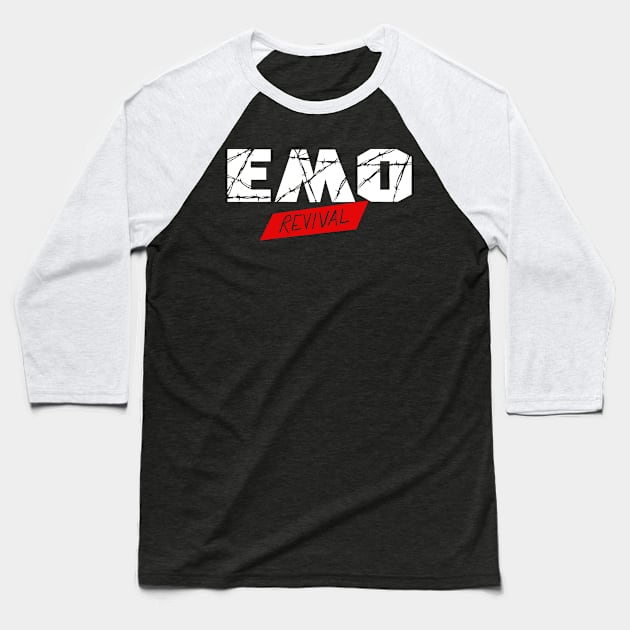 Emo Revival Baseball T-Shirt by crimsonmaskmerch